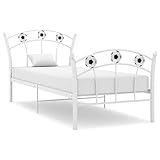 Generisch Einzelbett mit Fußball-Design Weiß Metall 90x200 cm,jiangboyue-324745