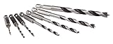 Makita D-62371 Holzbohrer-Set 7-teilig, Holzspiralbohrer für Weich- und Hartholz, Ø 2 - 8 mm,...