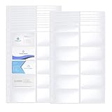 20 Pack Visitenkartenmappe A4 mit 10 Fächern,Visitenkarten Aufbewahrung,Taschen...