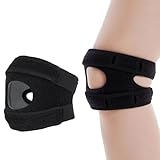 XFSRG Kniebandage zur Belastungsreduktion Verstellbare Sport Knieunterstützung mit Silikonpolster...