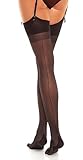 GLAMORY Delight 20 Strapsstrümpfe mit Naht-schwarz-44-46