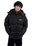 Ellesse Herren Gefütterte Monterosa-Jacke, Black, M
