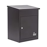 Smart Parcel Box, mittelgroßer Paketbriefkasten mit Paketfach und Briefkasten, sicherer Paketkasten...