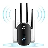WLAN Repeater WLAN Verstärker 1200Mbit/s WiFi Verstärker, WiFi Repeater Dual-Band 867 Mbit/s und...