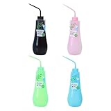 DECHOUS 4 Stück Pack Praktische Quetschflaschen 250ml Multifunktionale Wasserspender aus Kunststoff...