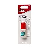 KISS Nagelkleber Maximum Speed 3g – Schnelltrocknender Nagelkleber zum Aufkleben und Reparieren...