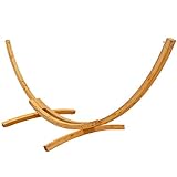 AMANKA XL Hängemattengestell 325 cm – stabiles Outdoor Holzgestell für Hängematten bis 2...