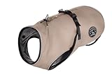 HUNTER Hundemantel UPPSALA, Farbe: taupe, 2in1 Design mit herausknüpfbarem Innenfutter,...