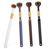 PENIKOKO 4 Weiche Dreiseitige Zahnbürste für Erwachsene Ergonomischer Griff Sanfte Kompakt für...
