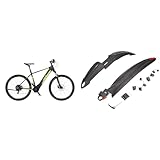 Fischer E-Mountainbike, MONTIS 5.0i E-Bike MTB für Damen und Herren & Unisex Spritzschutz Set 26...