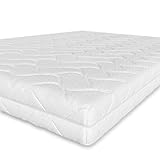 Amazon Basics Komfortschaummatratze mit 7 Zonen, Mittel Fest (H3), 140 x 200 x 15 cm, Weiß