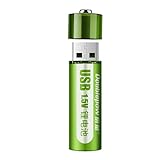 Tytlyworth USB-Akku - 1,5-V-USB-Akkus mit Ladegerät für den Langzeitgebrauch | Wiederverwendbare...
