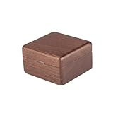 Ipetboom Holz Schmuck Aufbewahrungsbox Vintage Stil Tragbarer Schmuckkasten mit Schutzpad...