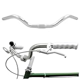 City-Bike Fahrradlenker 25,4 mm Ergonomischer für Damenrad & Herren-Fahrrad Lenker Fahrrad Silber...