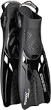 CRESSI Tonga Fins Black/Black S/M - Leichte Verstellbare Kurze Flossen oder Set Kurze Flossen,...