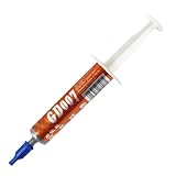 Paste für Kühlkörper, Wärmeleitpaste, Leitfett in Silikonspritze zur Kühlung von elektronischen...
