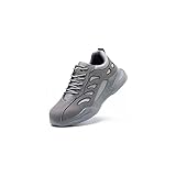 ETZRYSYB Leichte Herren-Sicherheitsschuhe, Stahlkappe, Arbeitsschuhe, atmungsaktiv, modische...