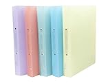 Exacompta 54970E 5er Pack Premium Kunststoff-Ringbuch Chromaline aus mittelfestem transluzentem...