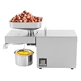 JJsdwin Automatisch Elektrische Ölpresse, Extractor Oil Expeller mit Ölablassbecher,...