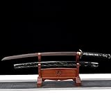 AILEMIY Handgefertigtes Holzschwert,Palisander-Holz-Iaido-Samurai-Schwerter,mit Scheide,Bokken-Film-...