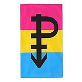 Handtücher Pansexuelle Pride-Flagge Mit P Gästetücher Dekorativ Gästetuch Saugfähiges...