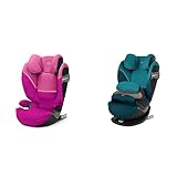 CYBEX Gold Kindersitz Solution S2 i-Fix, 100-150 cm, 3 bis 12 Jahre (15-50 kg), Magnolia Pink &...