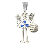 Engel Metall Deko-Anhänger als herzliches Geschenk für Freunde Auto-Rückansicht Dekoration (D,...