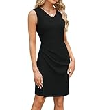 GRACE KARIN Frauen Sexy Party Cocktail Ärmellos Bodycon Kleid Vintage 60er Midi Business Office OL...