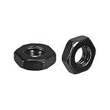 METALLIXITY Sechskantmuttern (1/4'-28) 100 Stück Kohlenstoffstahl Feingewinde Schwarze...
