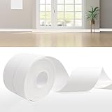 DIKARIYA Weichsockelleiste Selbstklebend Weiß, 30x30mm 6 Meter Sockelleiste Selbstklebende, PVC...