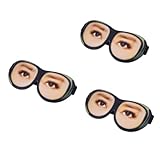 Healeved 3St Augenabdeckungen 3D lustige Augenmasken Googly-Brille dreidimensional schnapsgläser...