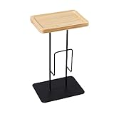 Kreatives Zeitschriftenständer-Design, kleiner Beistelltisch aus Massivholz, Schlafzimmer,...