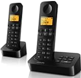 Philips Festnetztelefon D2652B/01 Dual - Haustelefon mit Anrufbeantworter - 1'6-Zoll-Display -...