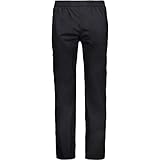 CMP - Herren-Regenhose mit durchgehenden seitlichen Reißverschlüssen, Schwarz, L