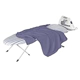Honey-Can-Do Bügelbrett mit Bügeleisenablage, zusammenklappbar, BRD-09222, Blau, 81,3 x 30,5 cm (L...