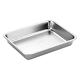 SANTOS Edelstahl Grillschale - Auffangschale 26,9x20,9x4cm - Robuste Grillpfanne - Perfekt für...