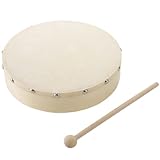 Handschlaginstrument | Tragbare Trommel | Holzrahmentrommel | Handtrommel-Percussion mit Stöcken,...