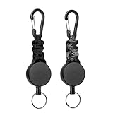 Fhlbestyu 2/4 Stücke Schlüsselanhänger Ausziehbar, Schlüsselband Ausziehbar JoJo mit 60cm...