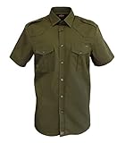 ROCK-IT Apparel Hemd Herren Kurzarm [S-5XL] - 100% Baumwolle - US-Hemd im coolen Military Look -...