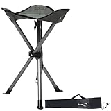 Semptec Urban Survival Technology Klappstuhl: Dreibein-Camping-Hocker, 43 cm Sitzhöhe, mit...
