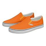 Generisch Unisex Low Top Espadrilles für atmungsaktive Freizeit-Sneaker (Orange, 41)