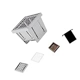 HINAYOSAN Reisefreundlicher Edelstahl-Teleskop-Grill, Mehrzweck-Kochwerkzeug für...