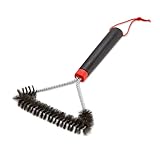 Weber Three-Sided Grill Brush Dreiseitige Grillb rste, 30 cm, Schwarz/Silber, 6277