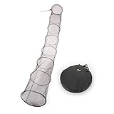 Zite Fishing Setzkescher Gummiert 3,50m | Fischnetz Setz Ansitz mit Tasche & Erdspeer |...
