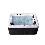 HOME DELUXE - Outdoor Whirlpool - Beach Pure - Maße: 210 x 155 x 83 cm - Inkl. Heizung, 51...