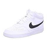 Nike Herren Court Vision Walking-Schuh, White/Black-White, 42.5 EU