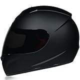 DOT-zertifizierter Motorrad Integralhelm für Erwachsene mit 4 Linsenoptionen Herren Damen Motorrad...