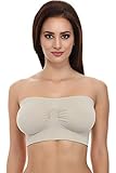 Merry Style Damen Bandeau Top 06 161 (Beige, L-XL)