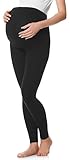 Be Mammy Lange Umstandsleggings aus Baumwolle Leggings für Schwangere Umstands Leggings...