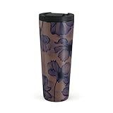 BURGA 700 ml Reisebecher mit Deckel – Isolierter Kaffeebecher aus Edelstahl, hält Getränke 6...